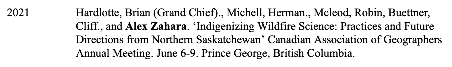 A long list of names, starting with Brian Hardlotte (Grand Chief). 